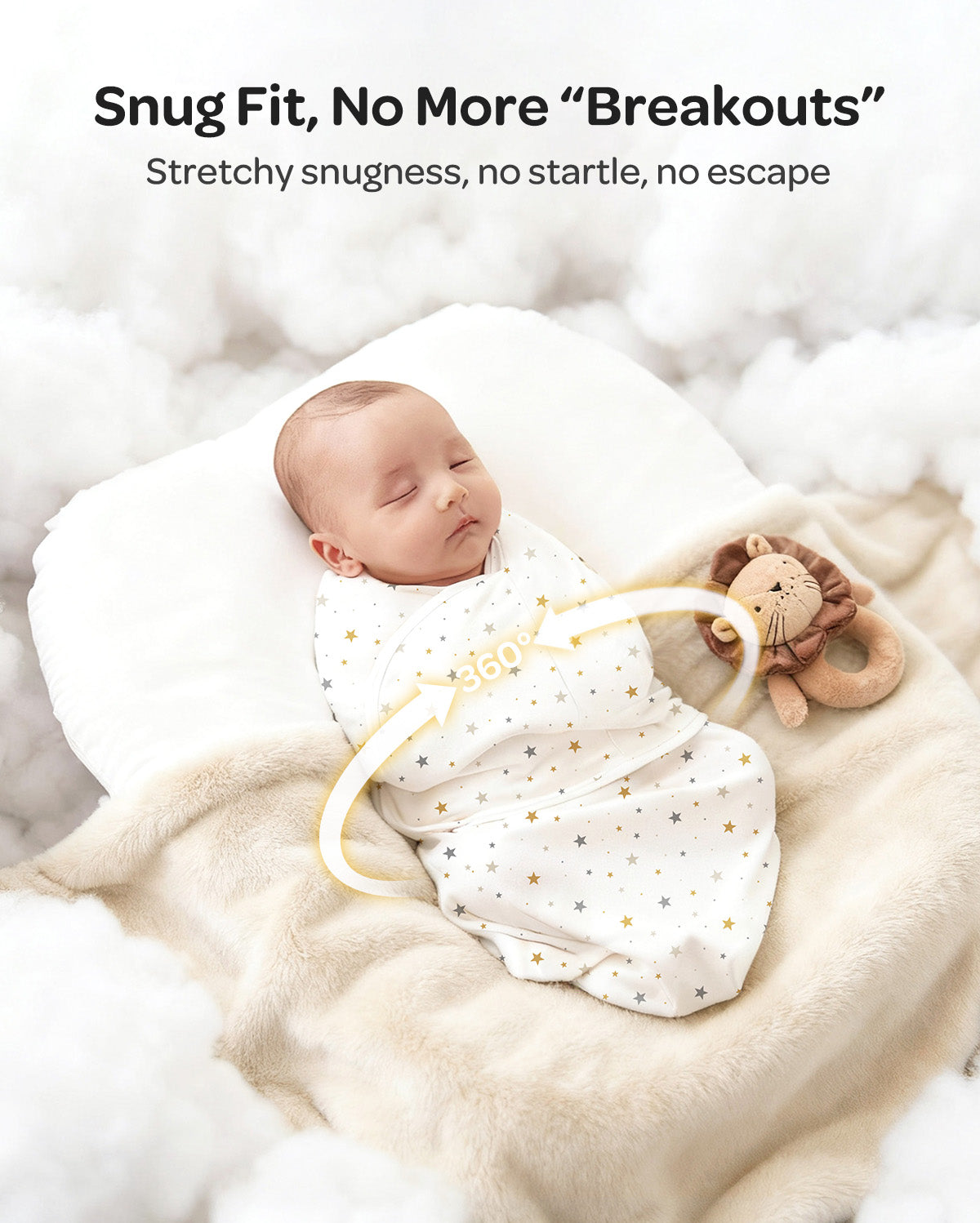 Momcozy Łatwy Otulacz Dla Niemowląt