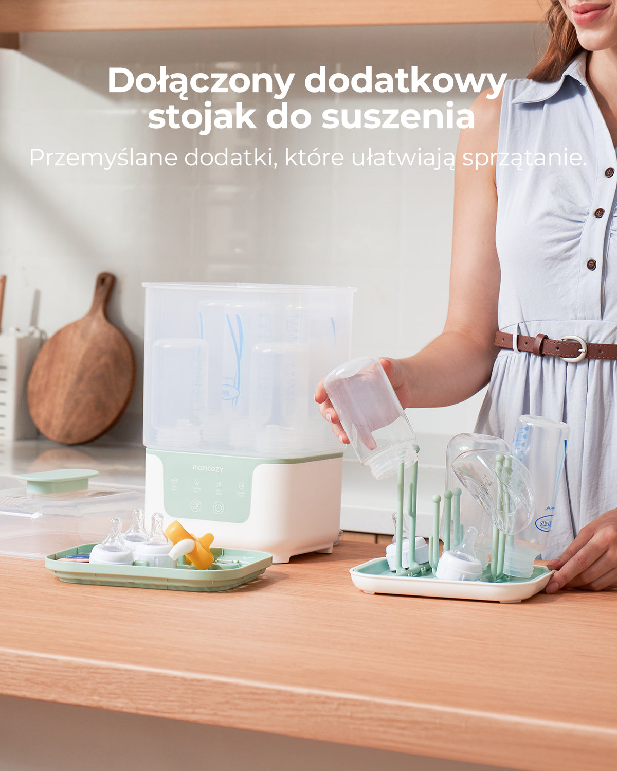 Momcozy 4 in 1 Compact Bottle Sterilizer and Dryer