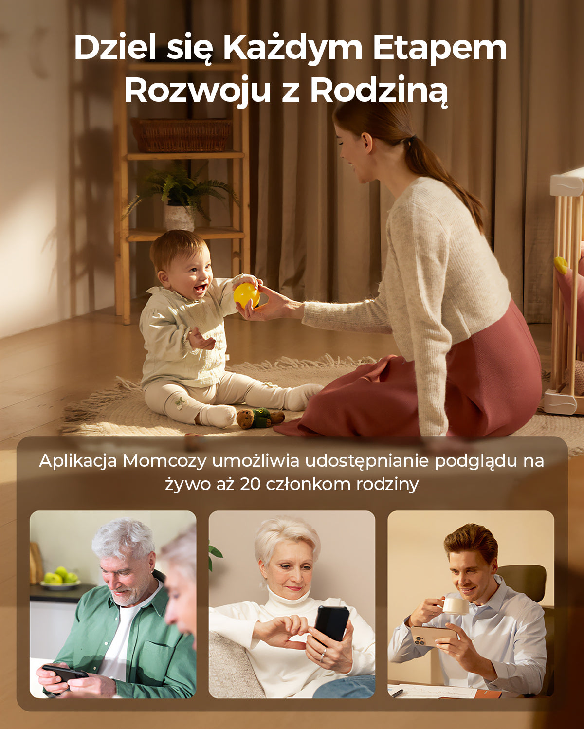 Momcozy 5-Inch Dual-mode Smart Baby Monitor with 2 Camera -BM04