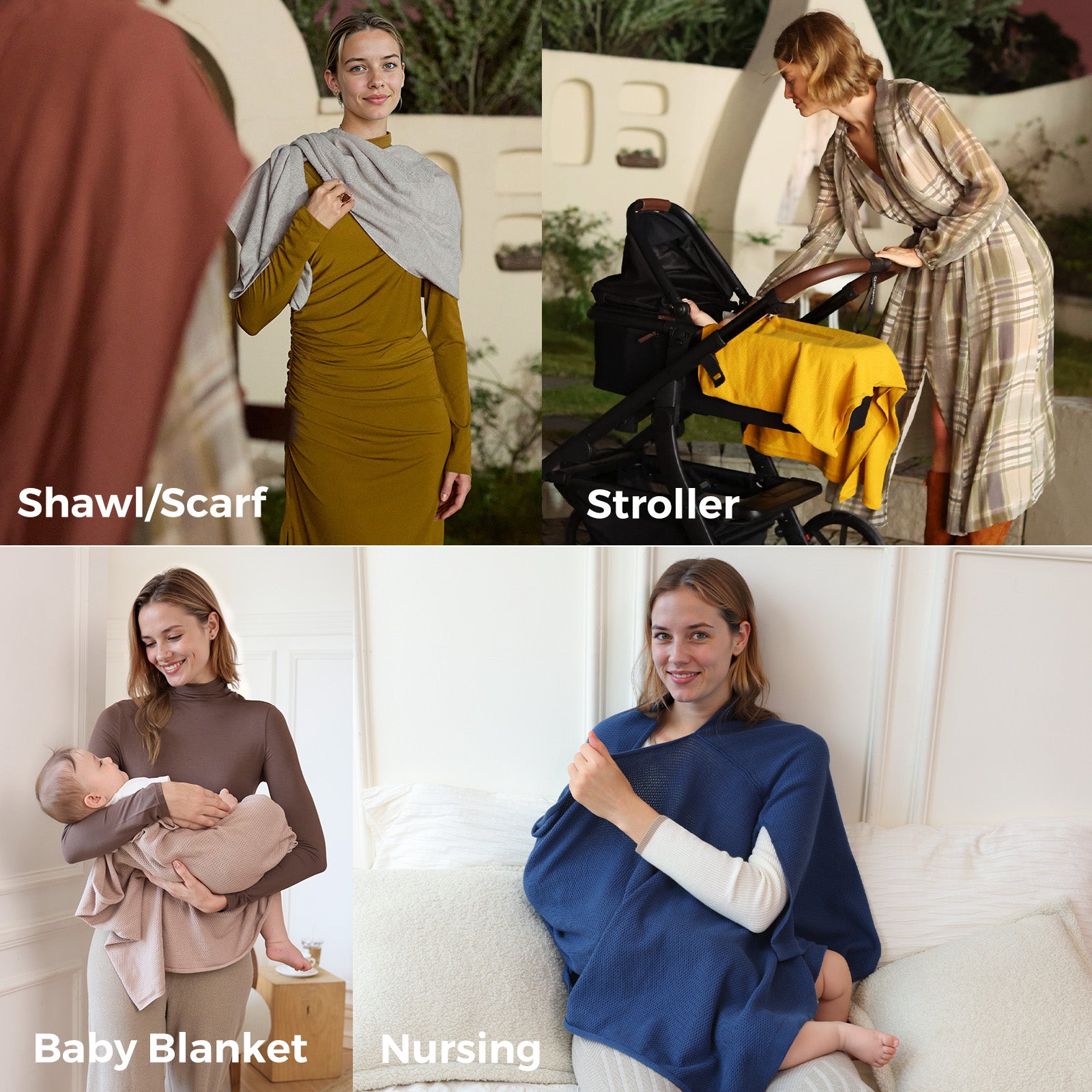 Momcozy Nursing Cover - Soft, Breathable, Multi-Use Privacy Poncho