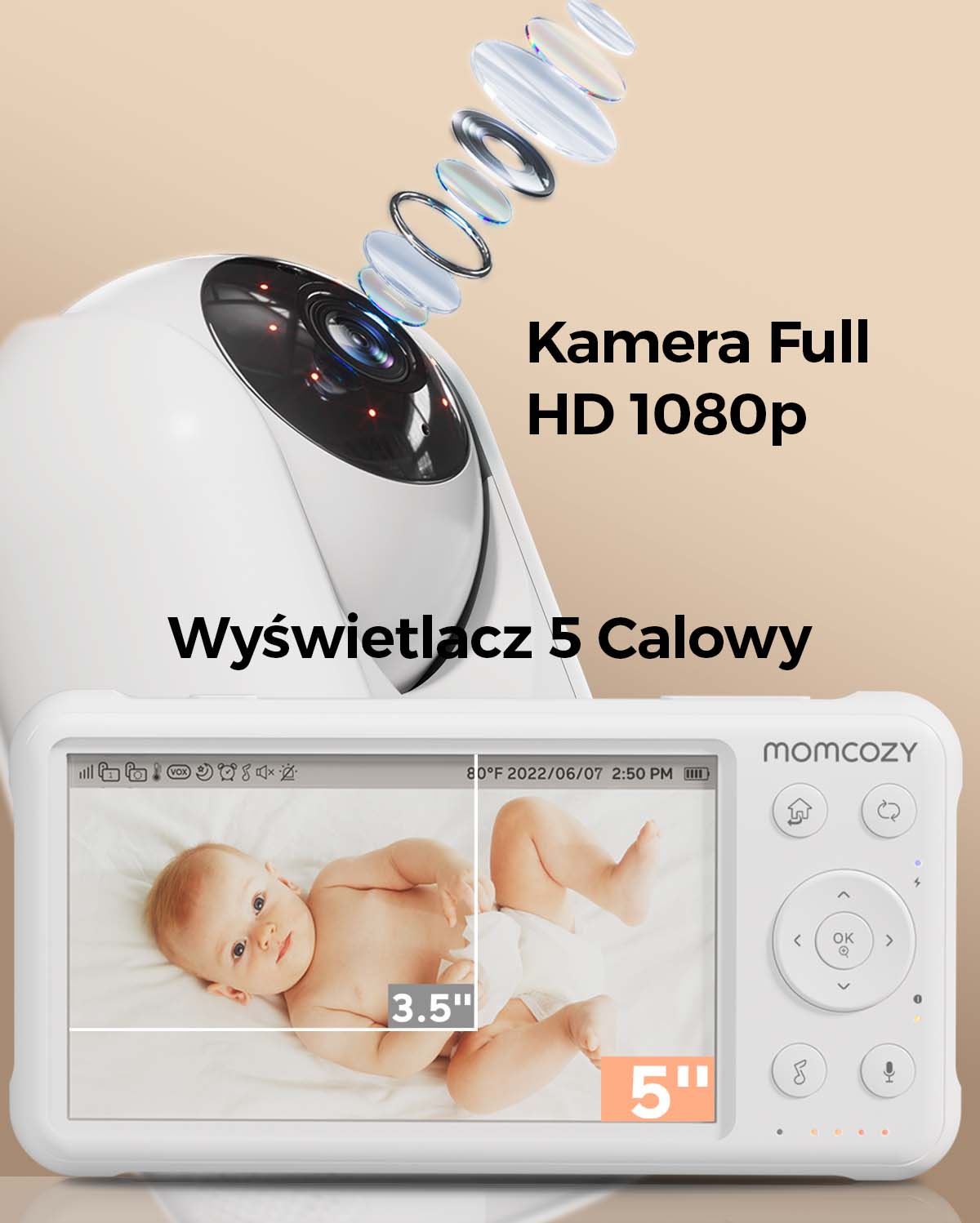 1080P High - Performance Video Baby Monitor BM01