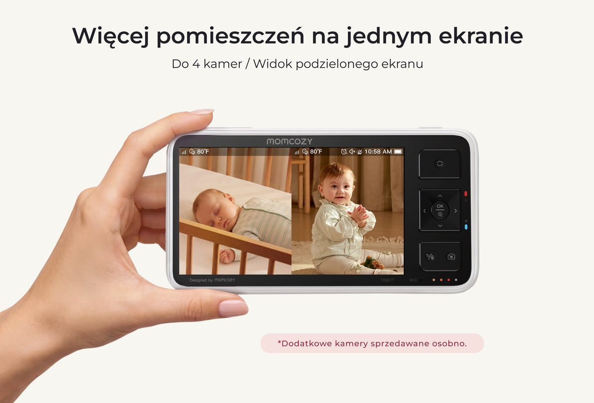 Smart Non-WiFi Baby Monitor 5.5-Inch Full HD (BM03 Black)