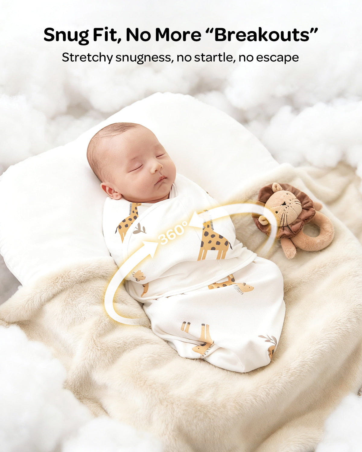 Momcozy Łatwy Otulacz Dla Niemowląt