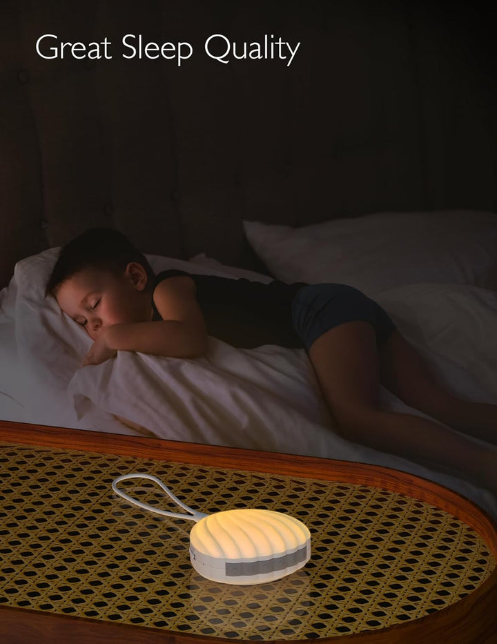 Momcozy Portable Sound Machine promoting great sleep quality