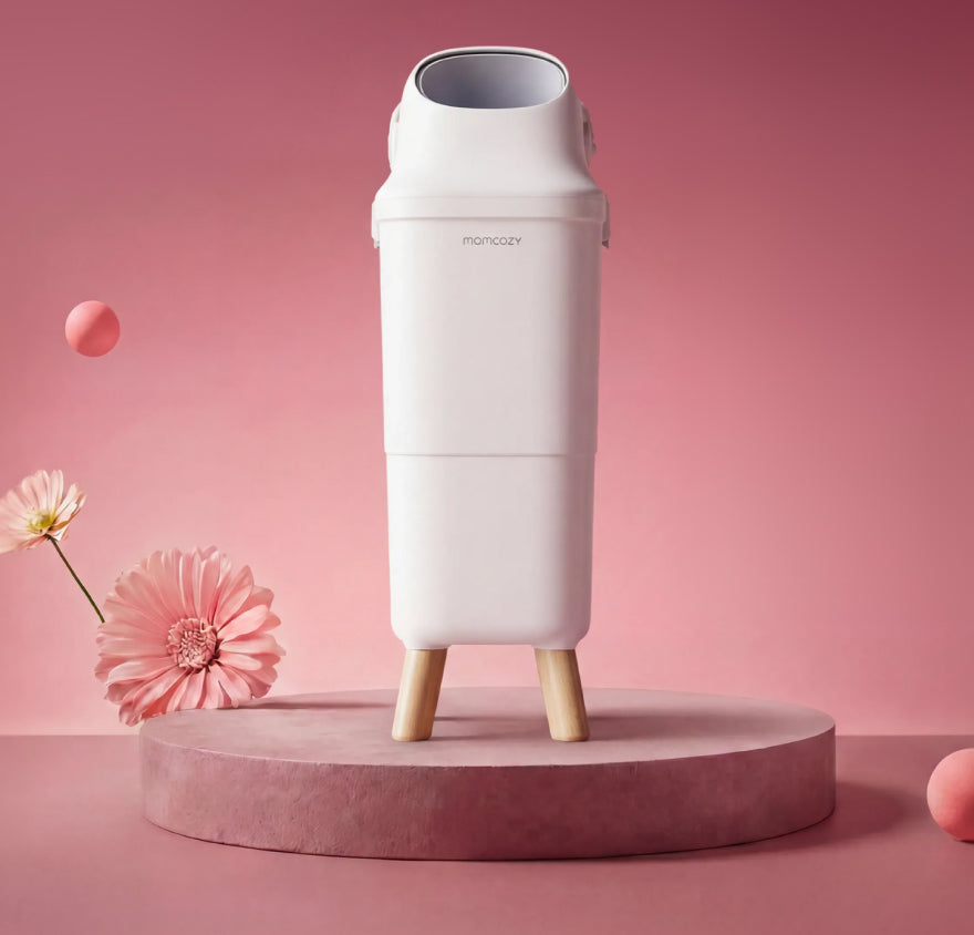 Momcozy Kosz na Pieluchy z Potrójnym Uszczelnieniem