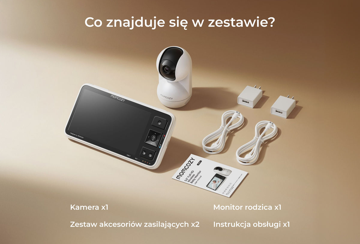 Inteligentna Niania Elektroniczna bez Wi-Fi 5,5 Cala Full HD (BM03 Czarna)