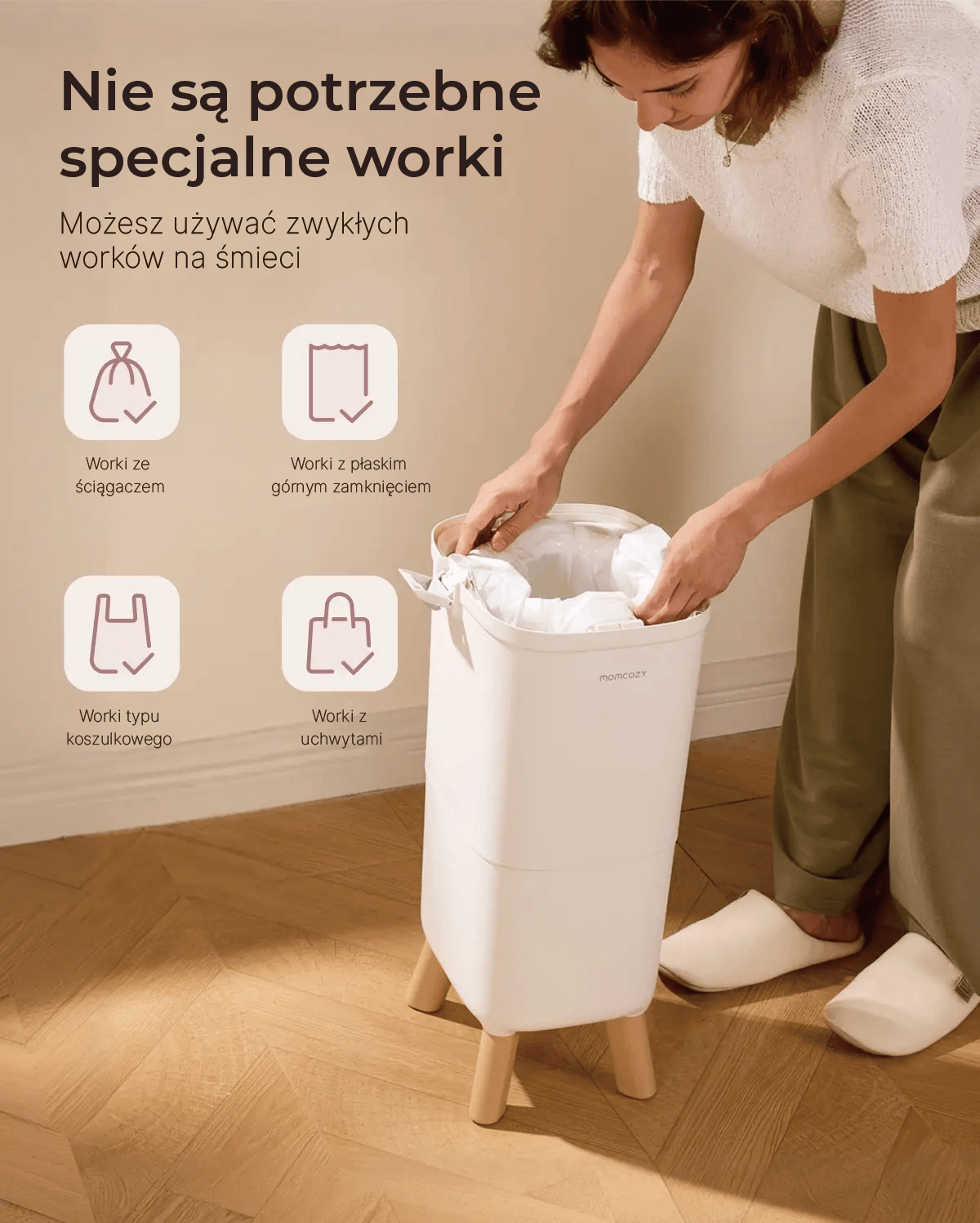 Momcozy Triple-Seal Diaper Pail