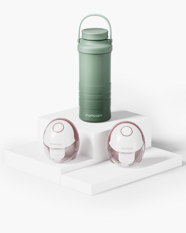 M6 Milk Cooler Bundle: M6 Hands-free Breast Pump and Breast Milk Cooler