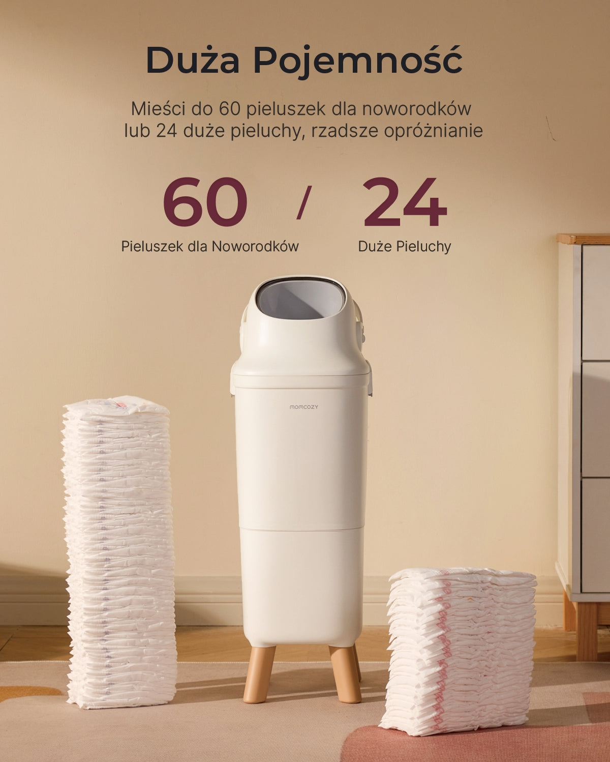 Momcozy Triple-Seal Diaper Pail