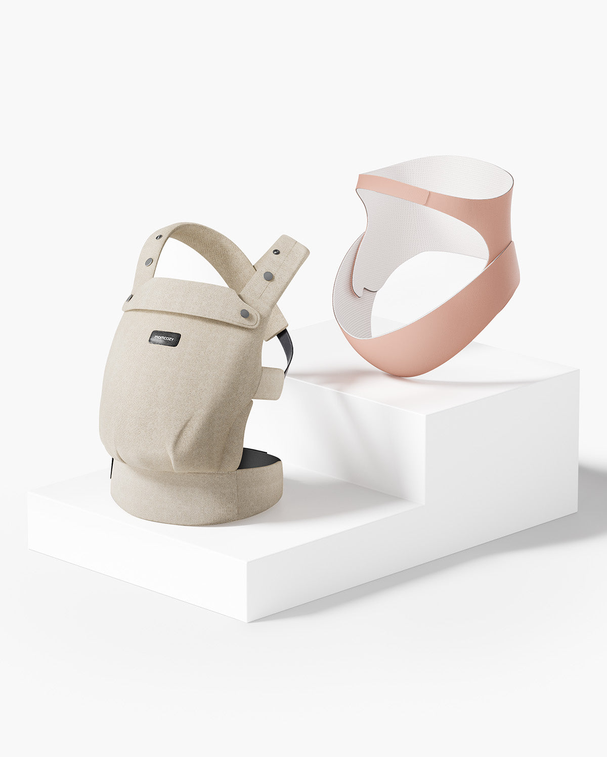 Zestaw dla Komfortu w Ciąży: Nosidełko PureHug Khaki i Pas Ciążowy Ergonest