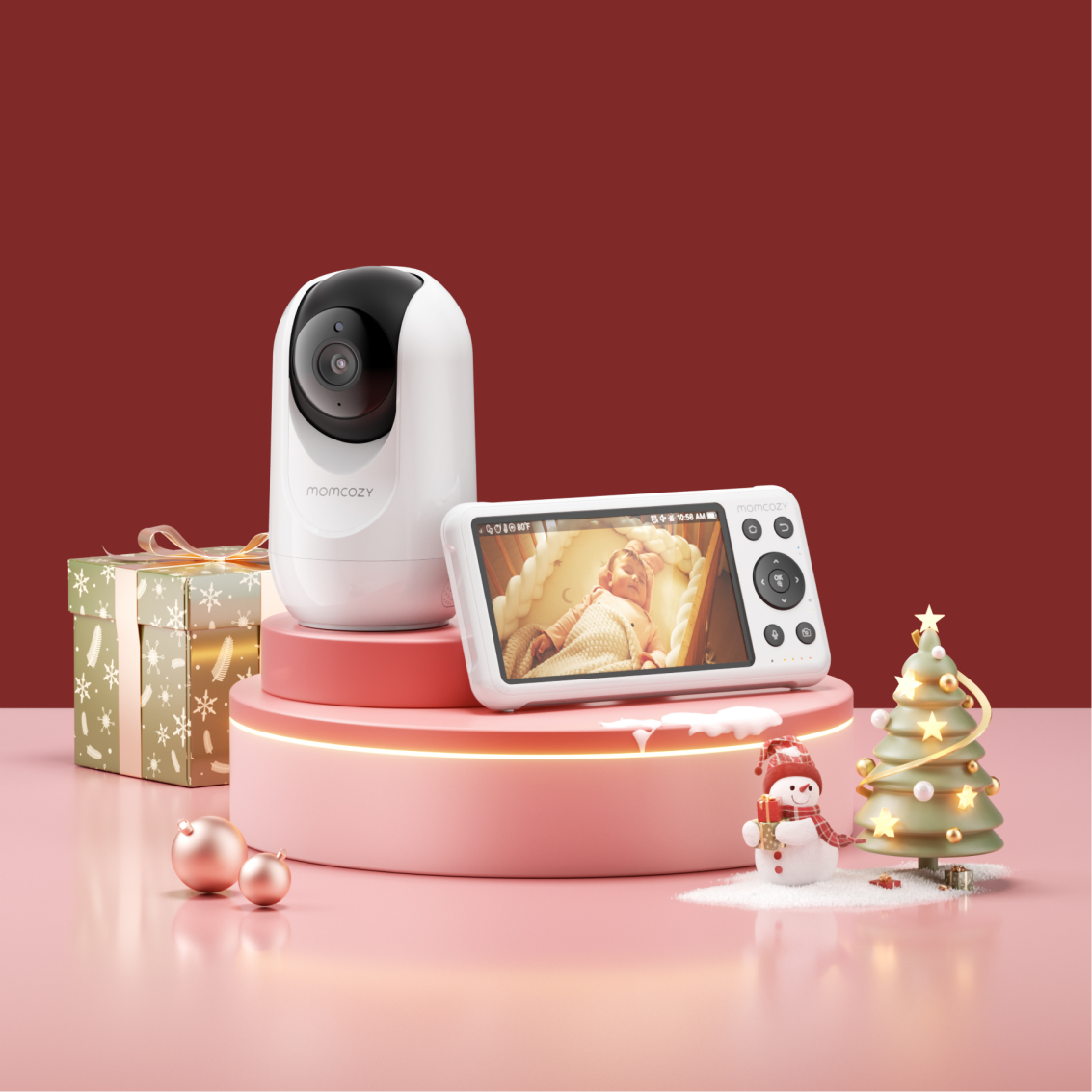 Momcozy 5-calowa Inteligentna Niania Elektroniczna w Trybie Dualnym - BM04