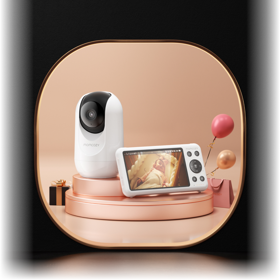 Momcozy 5-calowa Inteligentna Niania Elektroniczna w Trybie Dualnym - BM04