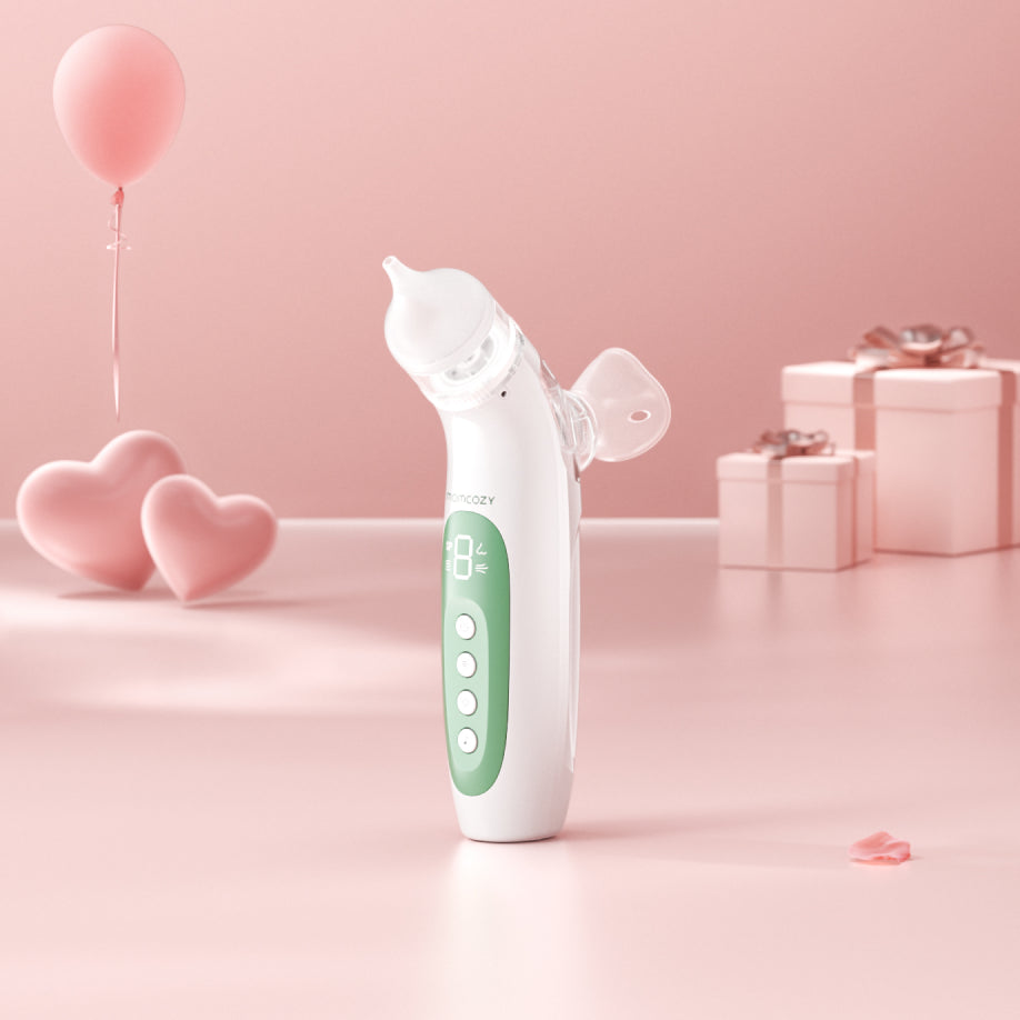 Momcozy BreezyClear™ 2 w 1 Elektryczny Aspirator do Nosa ze Sprayem i Odsysaniem