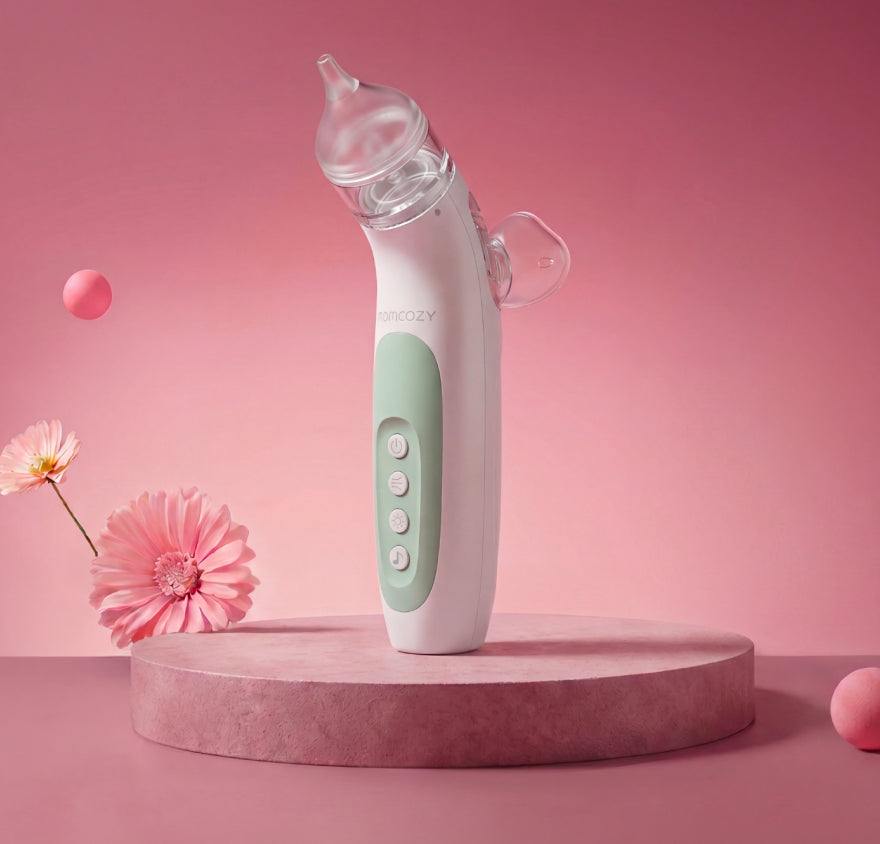 Momcozy BreezyClear™ 2 w 1 Elektryczny Aspirator do Nosa ze Sprayem i Odsysaniem