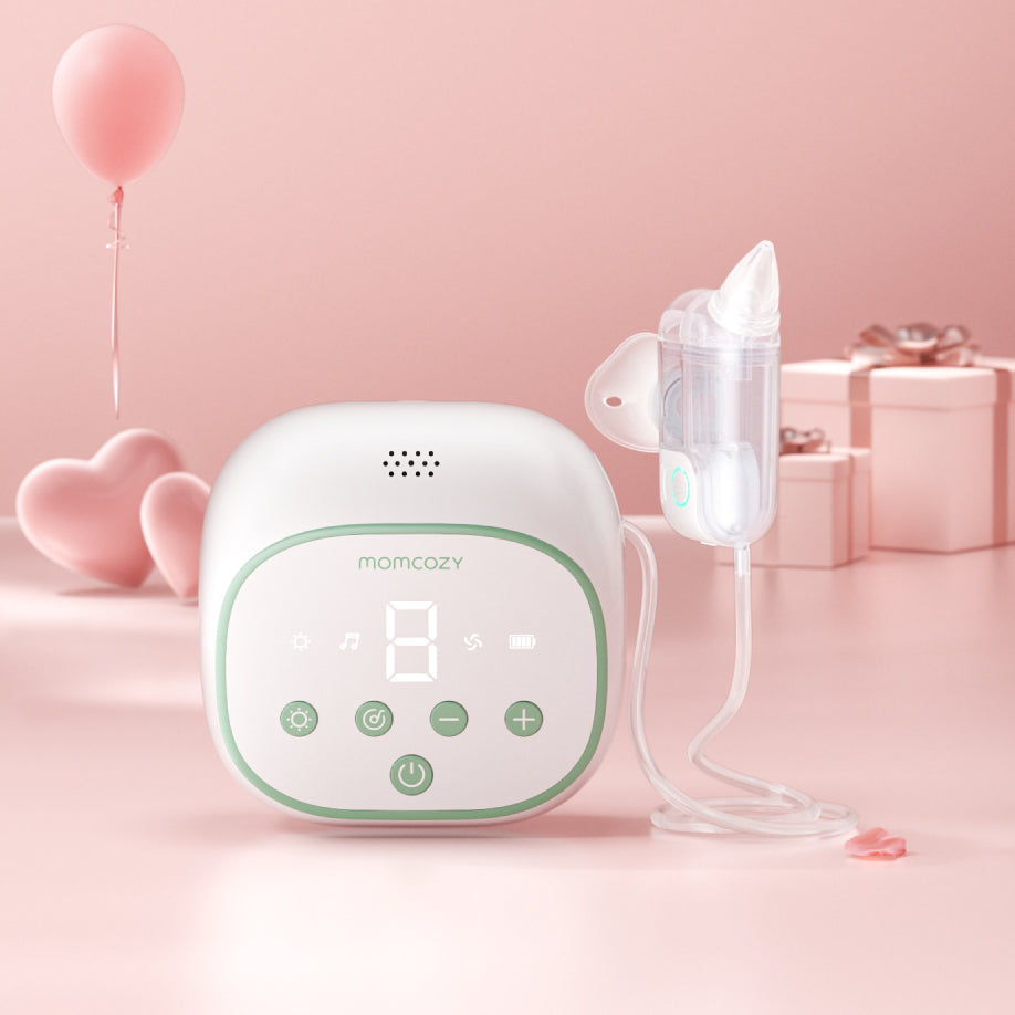 Momcozy BreezyClear Pro™ 2‑w 1 Elektryczny Aspirator do Nosa ze Sprayem & Ssaniem