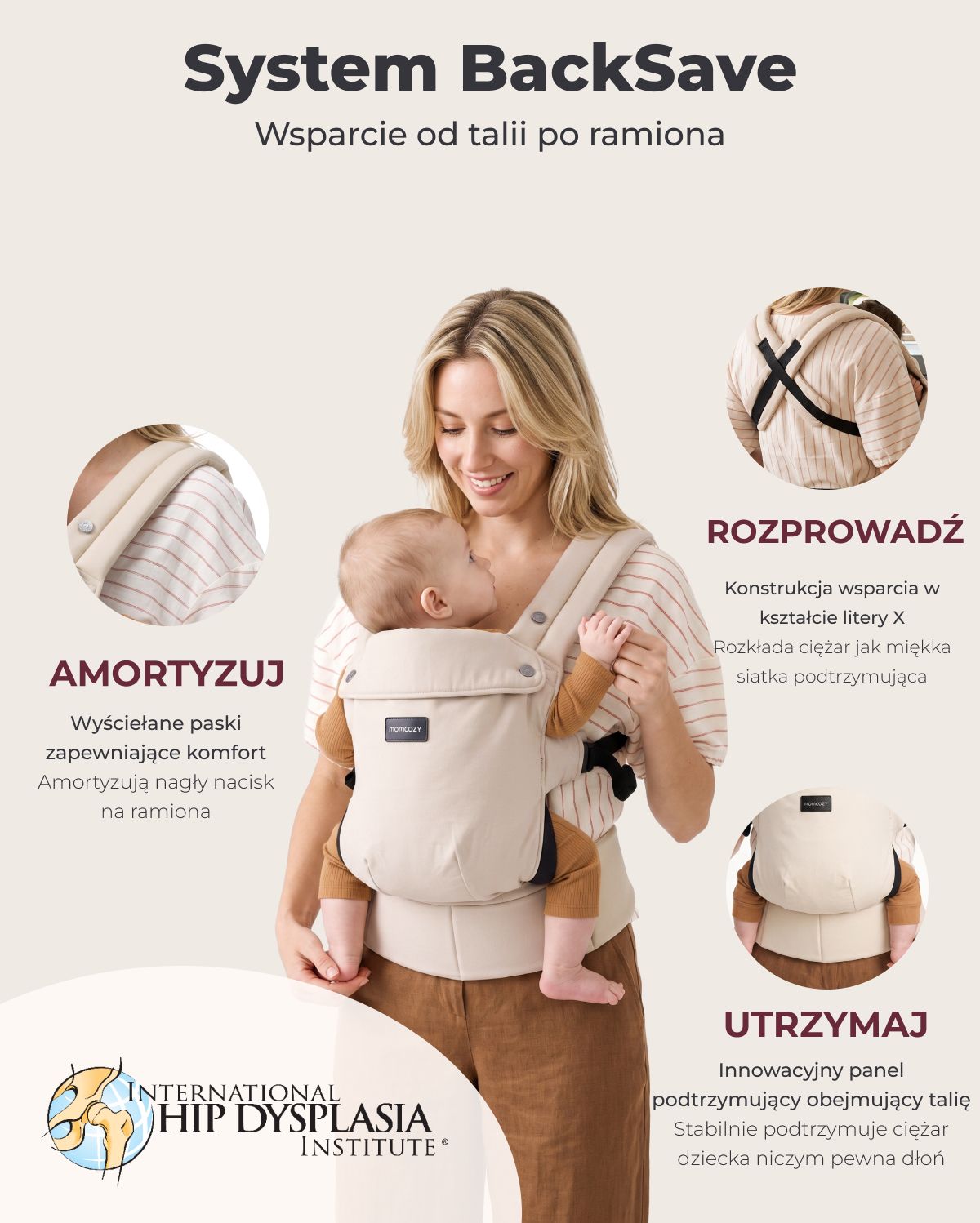 PureHug Nosidełko dla Dzieci - Ergonomiczne, Wygodne i Lekkie