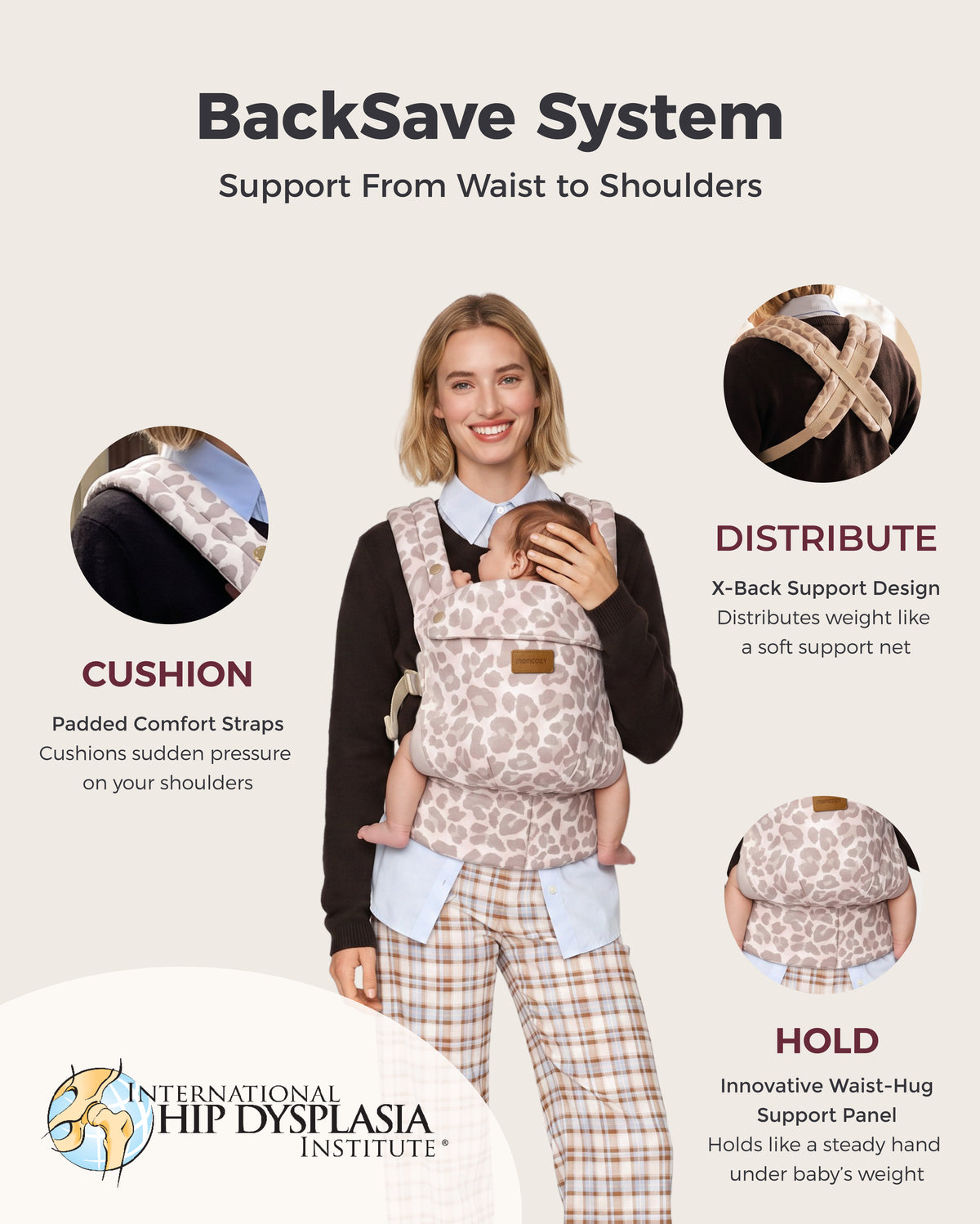 PureHug Baby Carrier - Ergonomic Cozy & Lightweight
