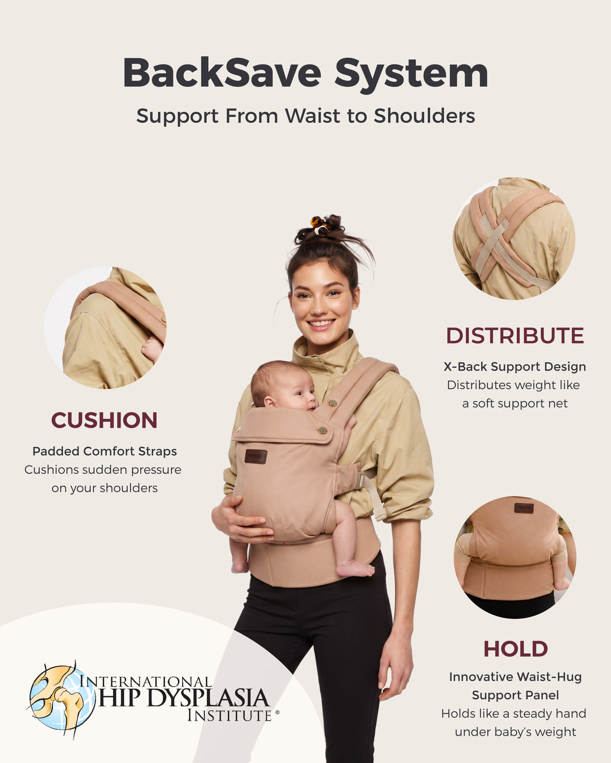 PureHug Baby Carrier - Ergonomic Cozy & Lightweight