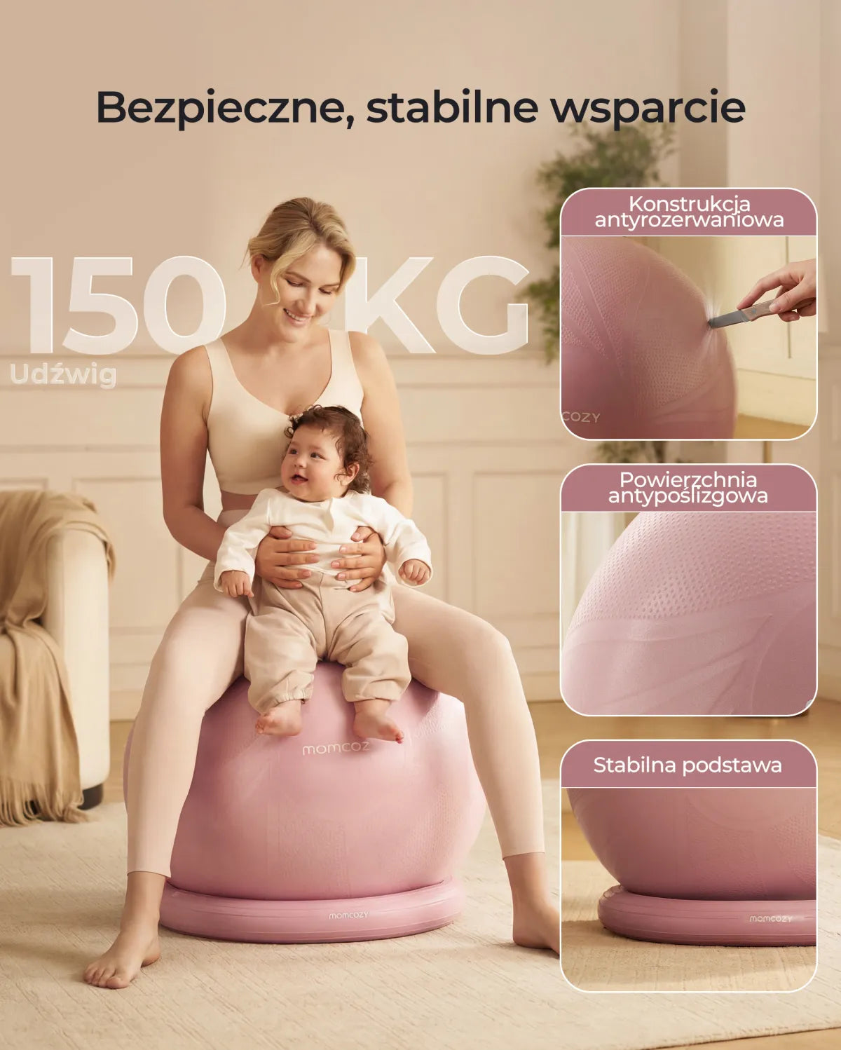 BirthEase Pregnancy Ball  Set— Birthing Ball