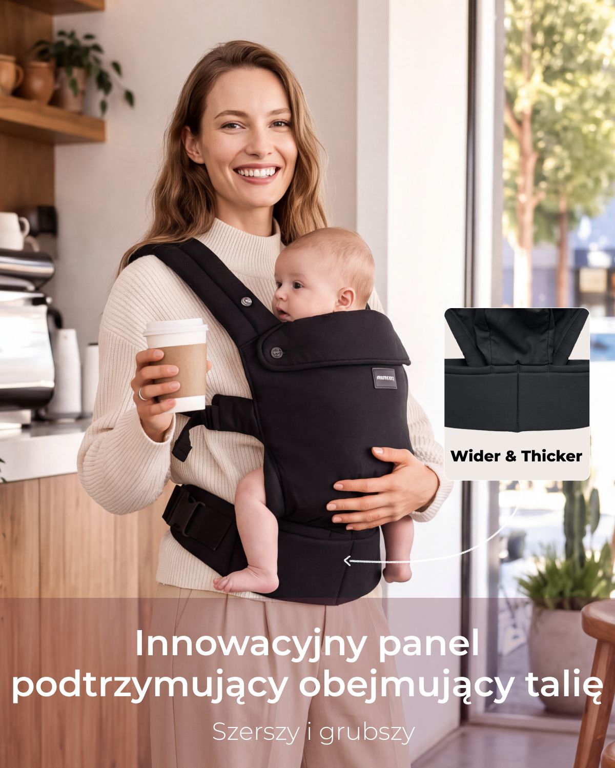 PureHug Nosidełko dla Dzieci - Ergonomiczne, Wygodne i Lekkie