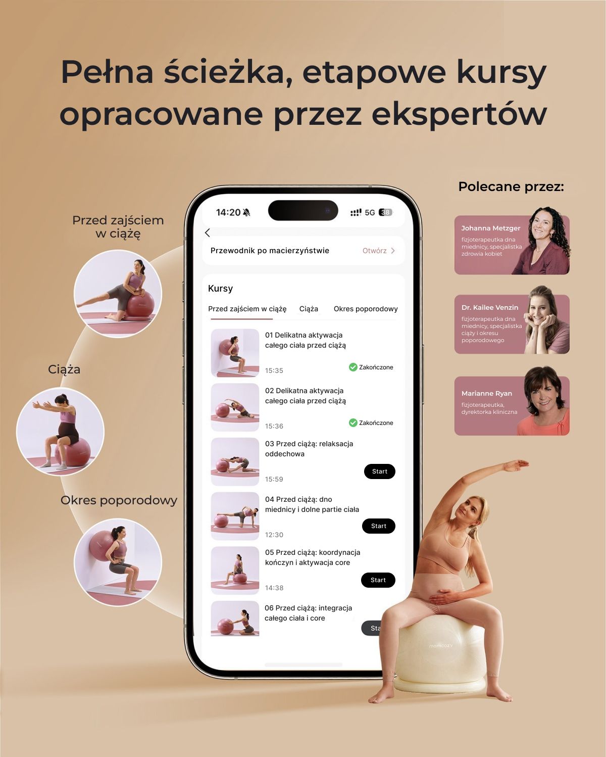 Zestaw Piłki dla Kobiet w Ciązy BirthEase — Piłka Porodowa