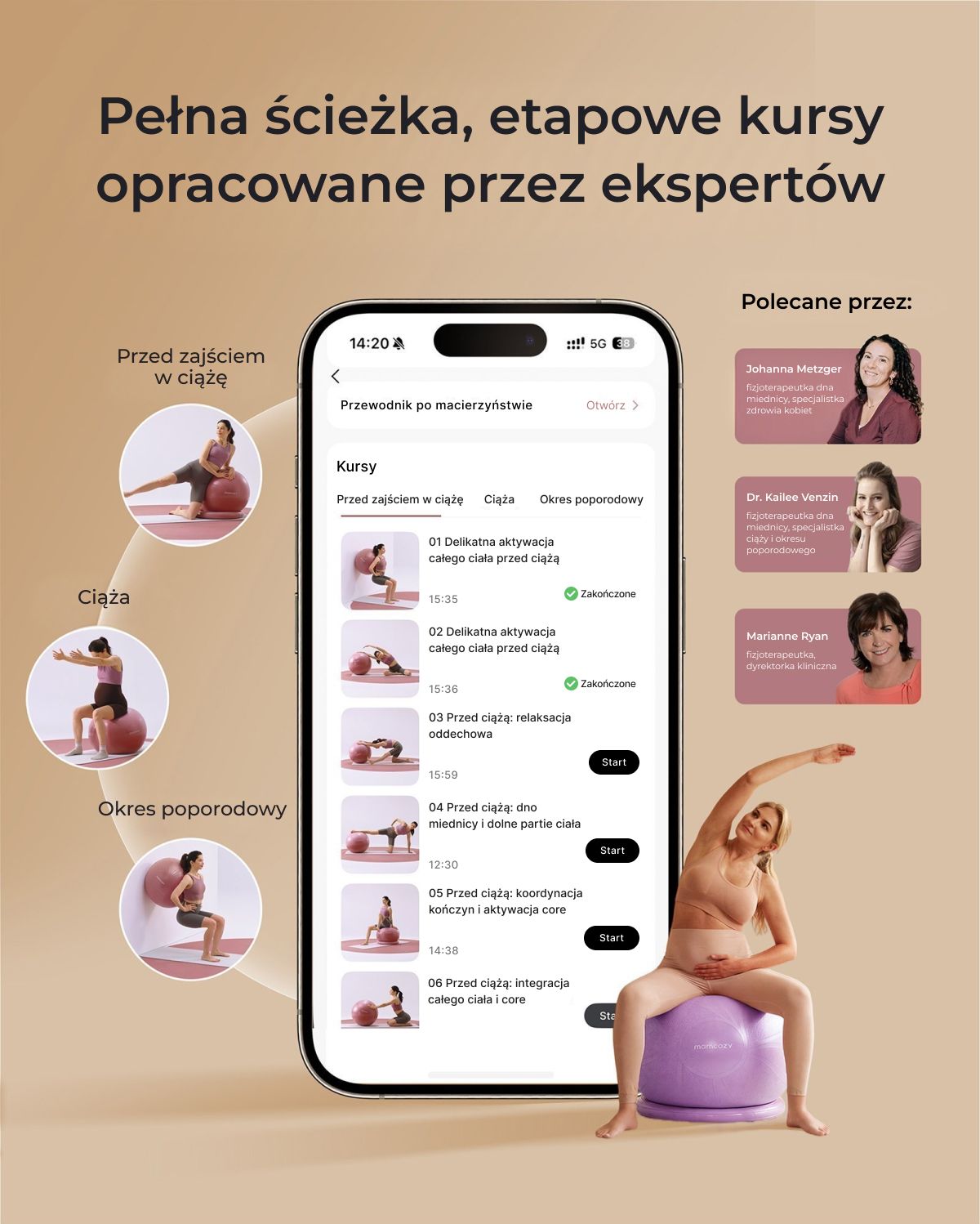 Zestaw Piłki dla Kobiet w Ciązy BirthEase — Piłka Porodowa