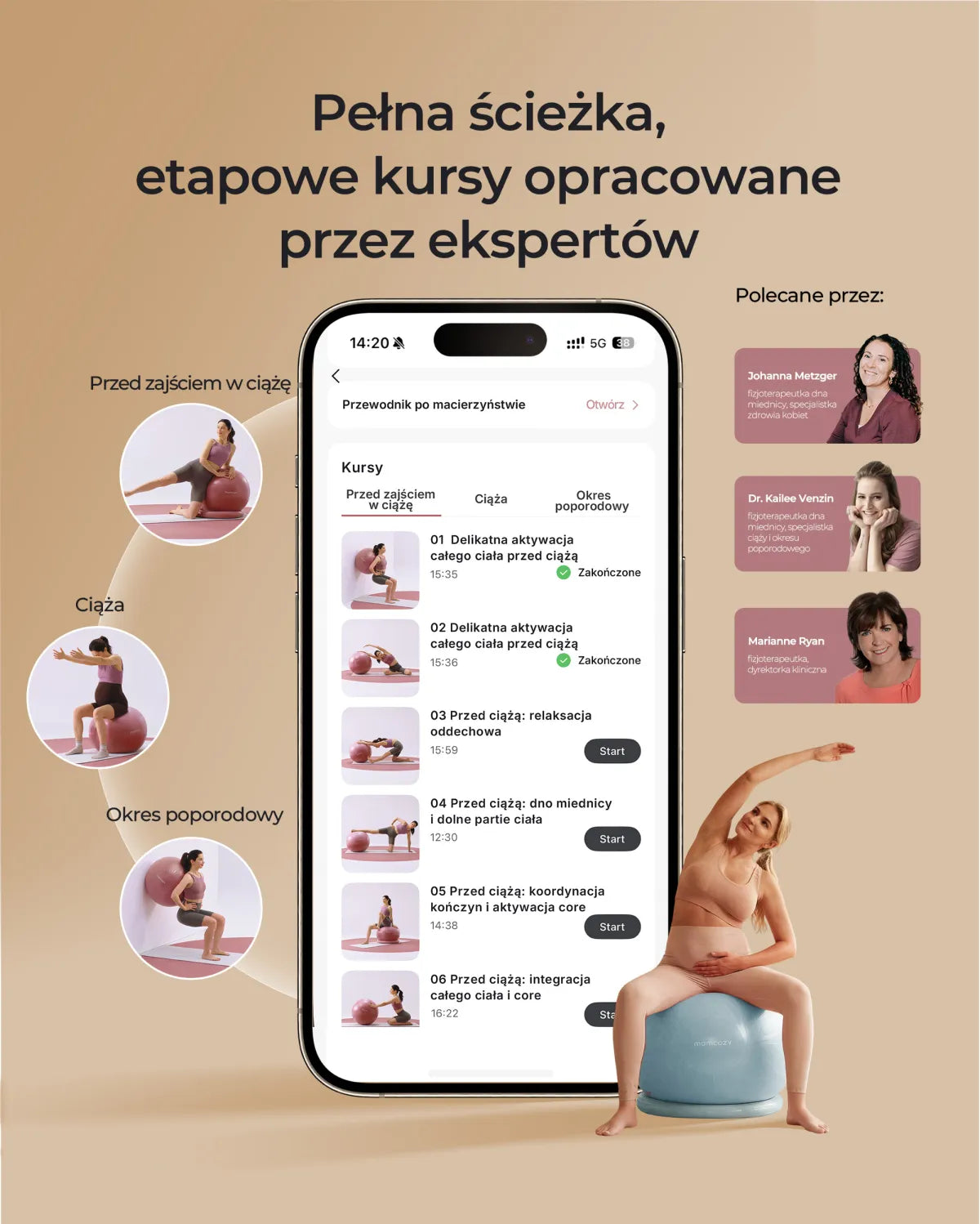 BirthEase Pregnancy Ball  Set— Birthing Ball
