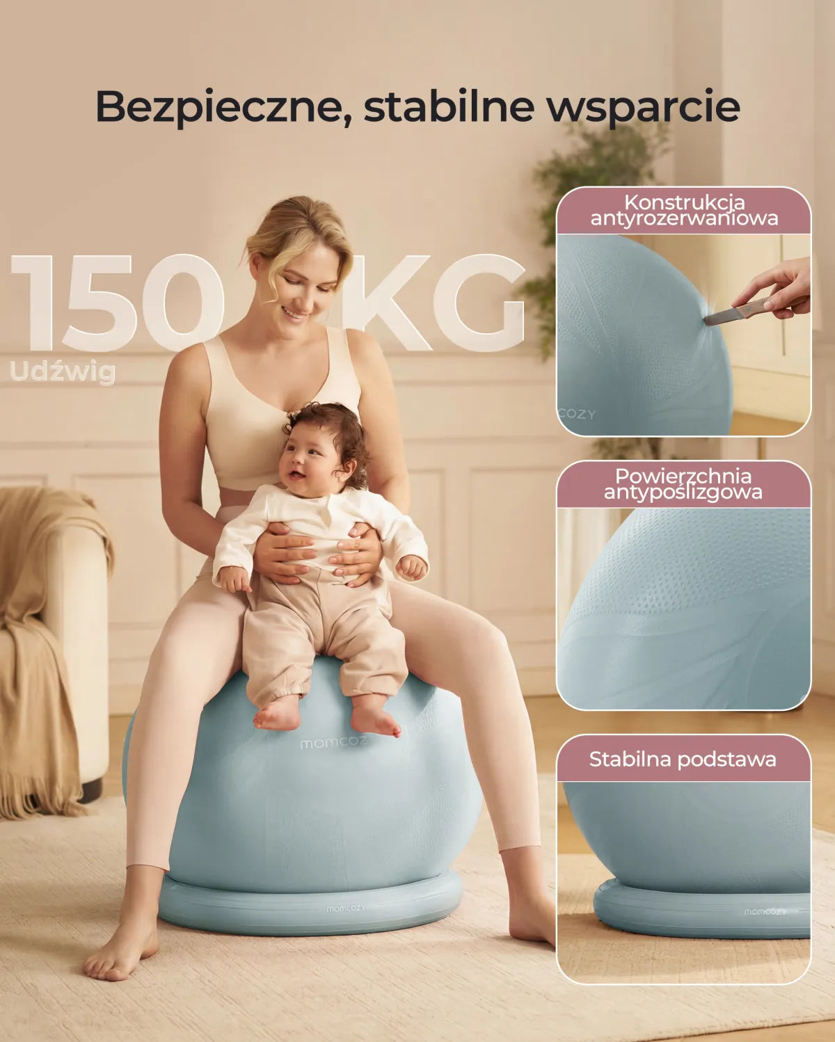 BirthEase Pregnancy Ball  Set— Birthing Ball