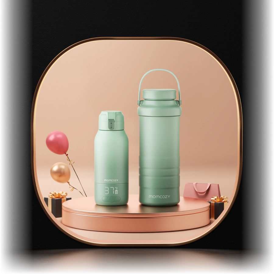 Przenośny Podgrzewacz do Mleka + Chłodziarka 22oz - Zestaw w Biegu