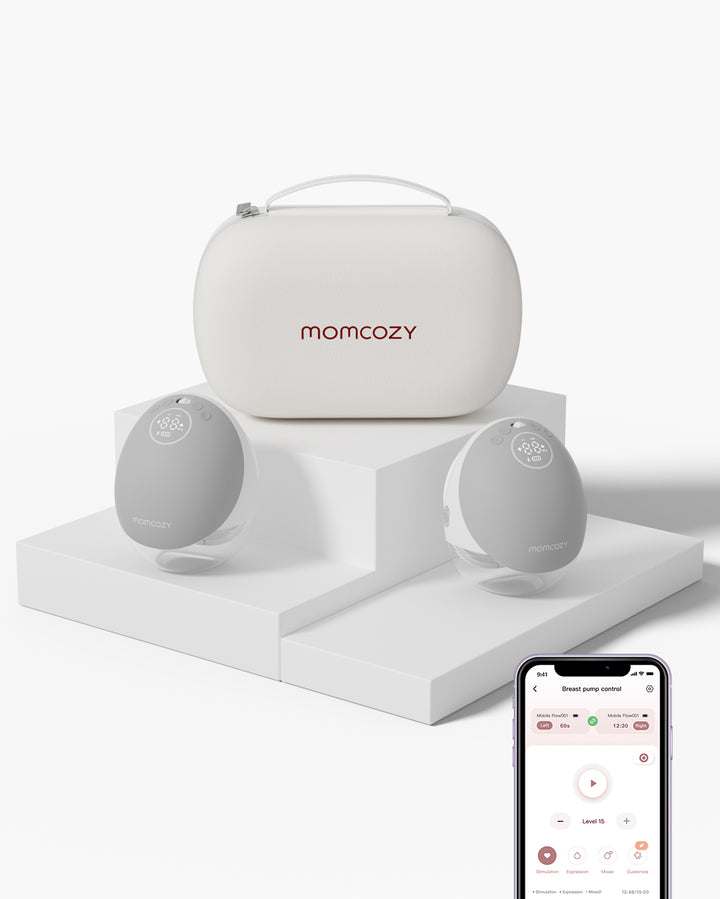 Momcozy Mobile Flow™ Hands-Free Breast Pump-M9 Gray