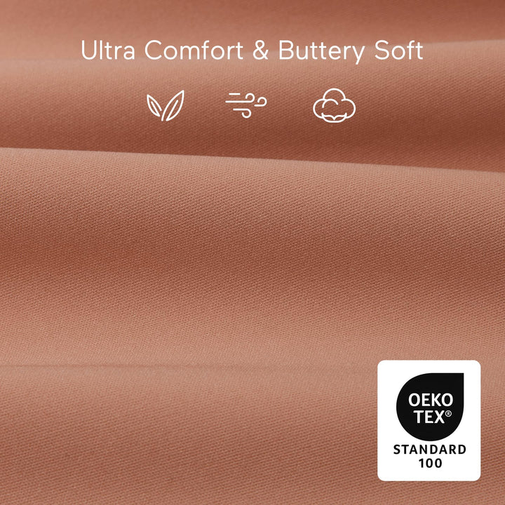 Light peach YN21 Ultra Soft Seamless Nursing Bra fabric. Buttery soft, breathable, OEKO-TEX® Standard 100 certified.
