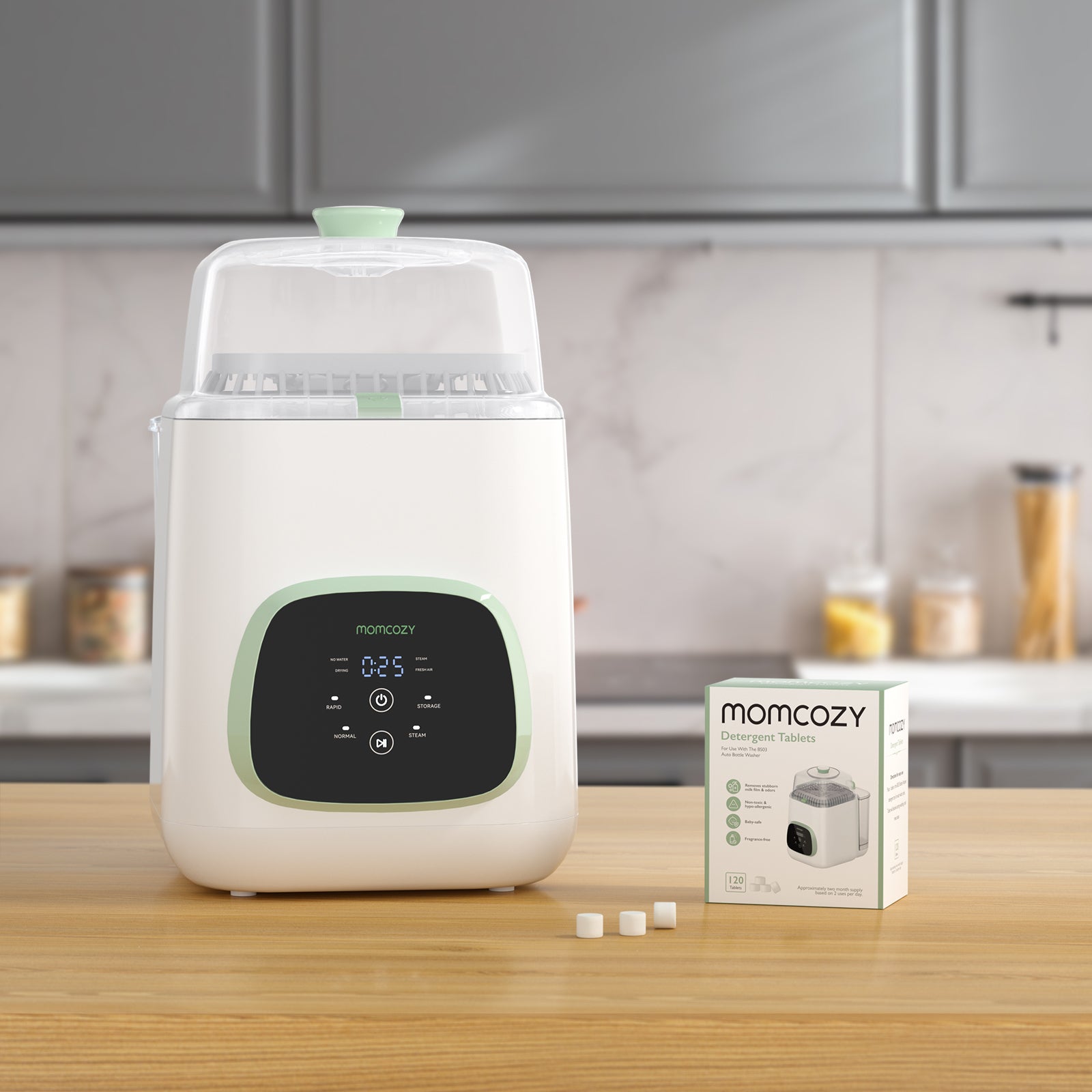 Kostka Myjąca do Myjki do Butelek KleanPal Pro, 120 Tabletek