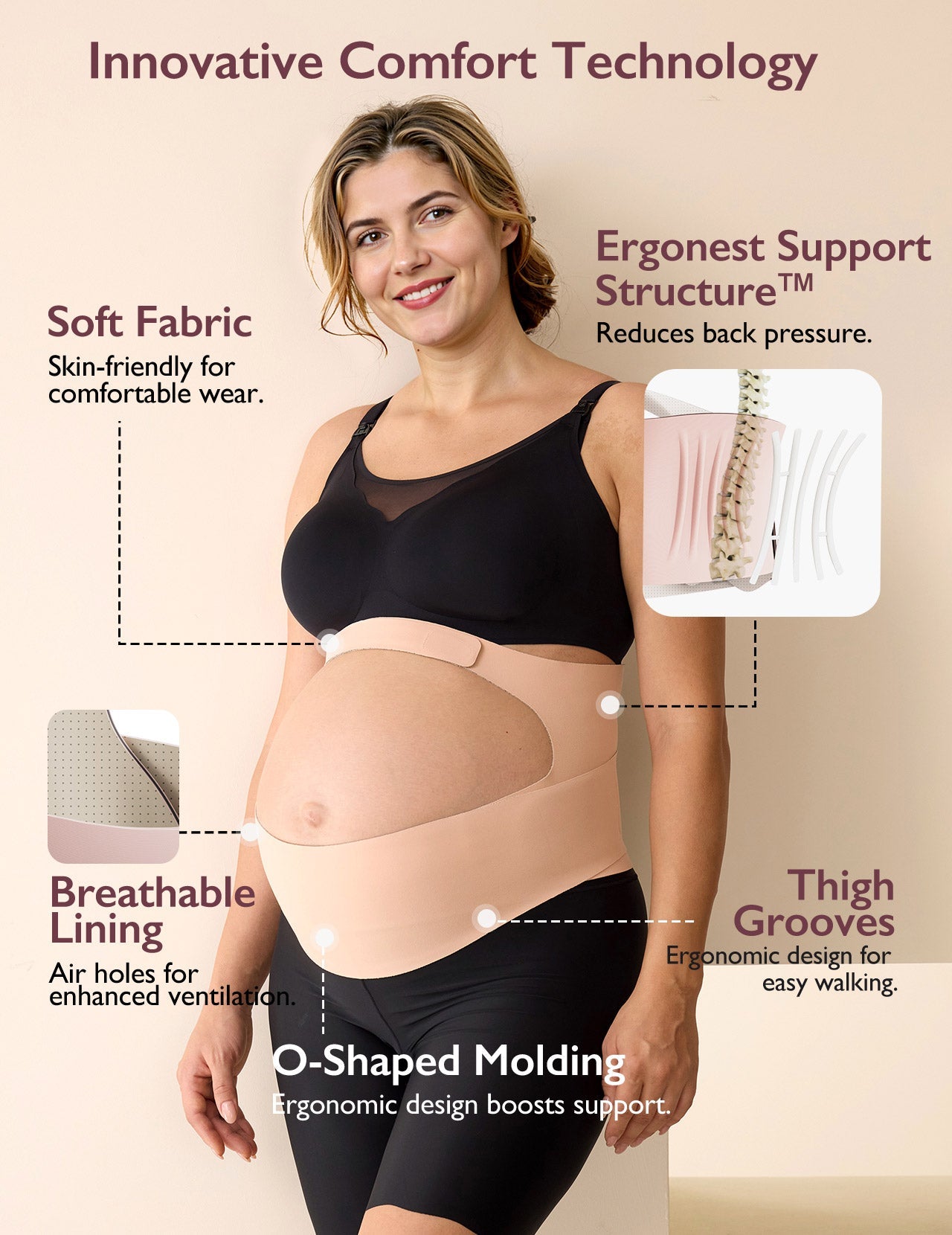 Momcozy Maternity Belly Band | Back Support