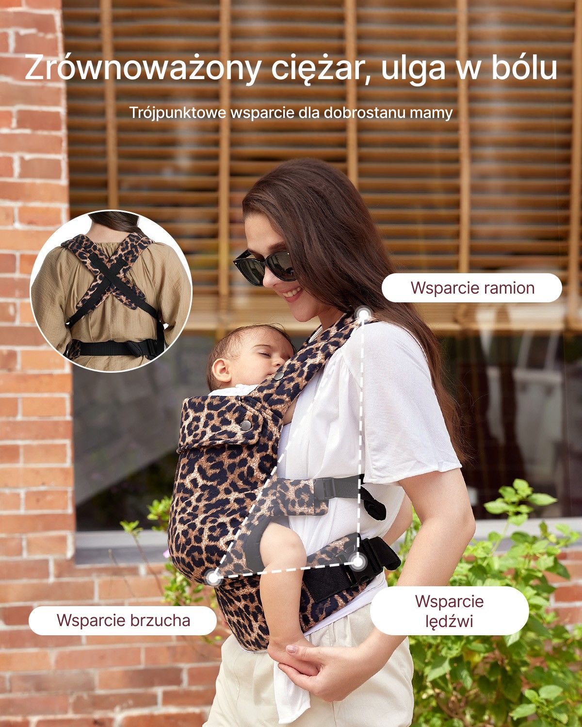 PureHug Nosidełko dla Dzieci - Ergonomiczne, Wygodne i Lekkie