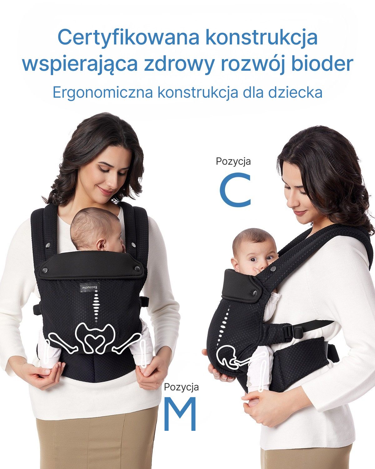 PureHug Nosidełko dla Dzieci - Ergonomiczne, Wygodne i Lekkie