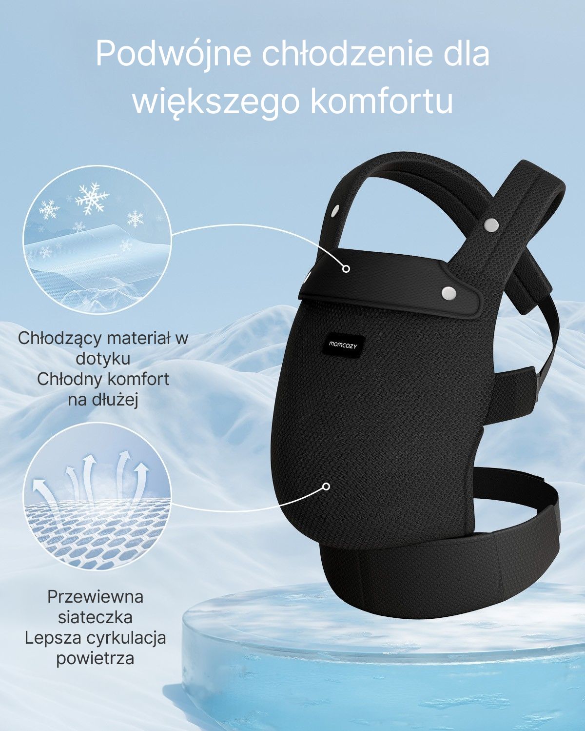 PureHug Nosidełko dla Dzieci - Ergonomiczne, Wygodne i Lekkie