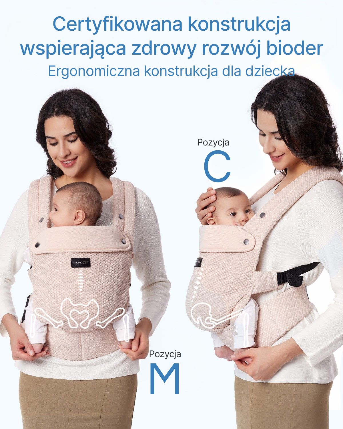 PureHug Nosidełko dla Dzieci - Ergonomiczne, Wygodne i Lekkie