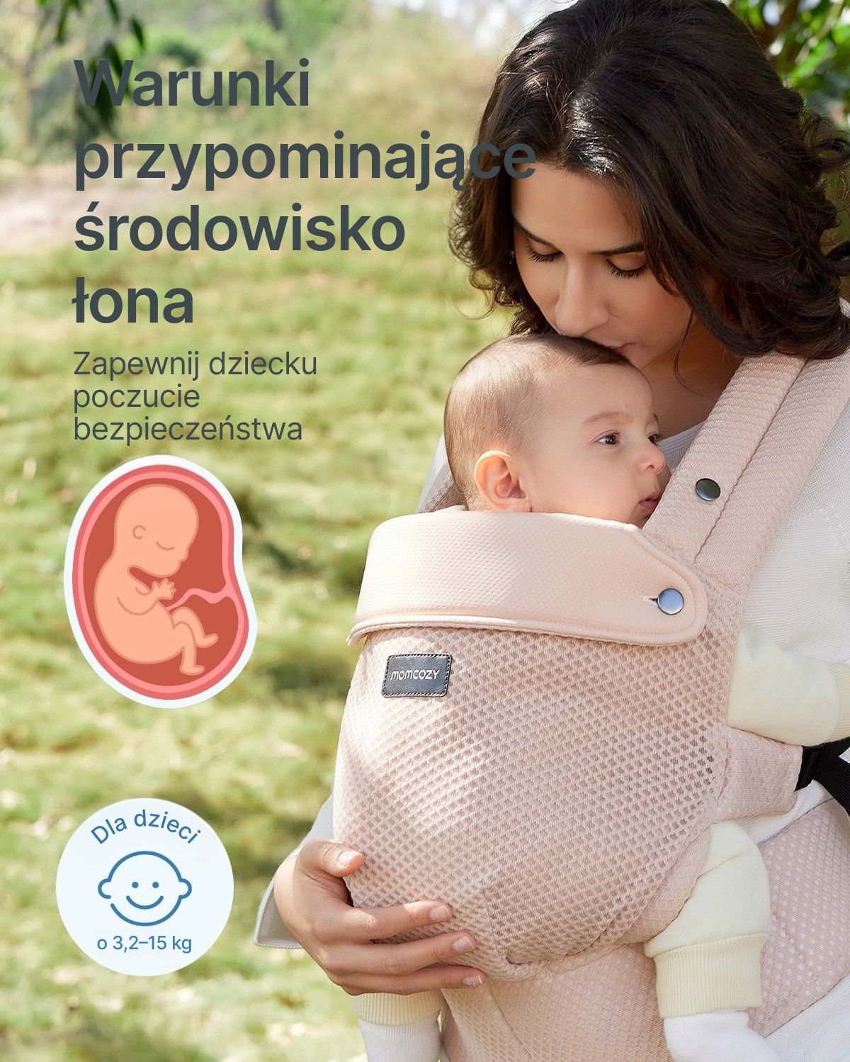 PureHug Nosidełko dla Dzieci - Ergonomiczne, Wygodne i Lekkie