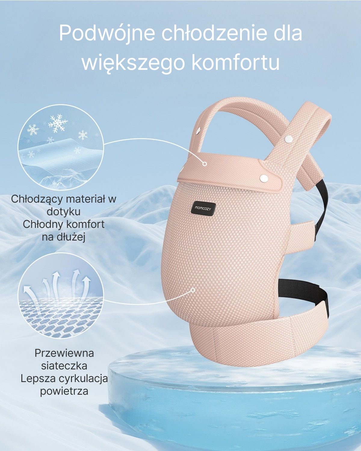 PureHug Nosidełko dla Dzieci - Ergonomiczne, Wygodne i Lekkie