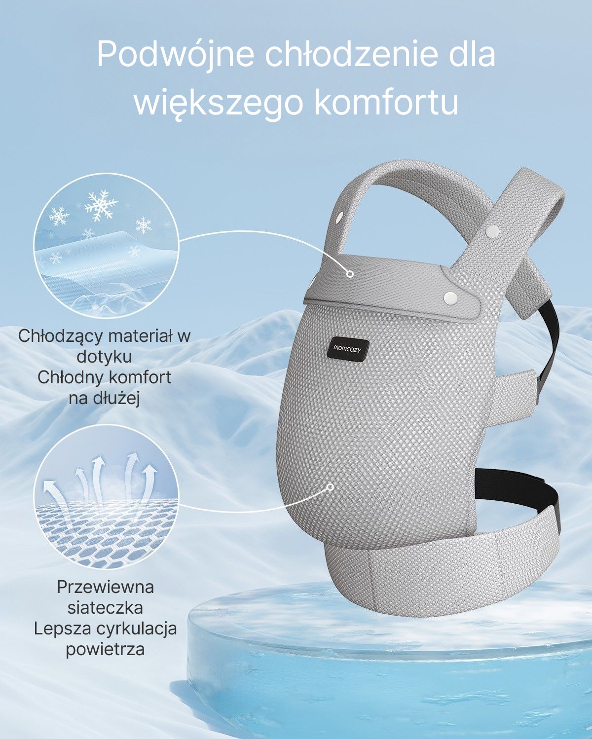 PureHug Nosidełko dla Dzieci - Ergonomiczne, Wygodne i Lekkie