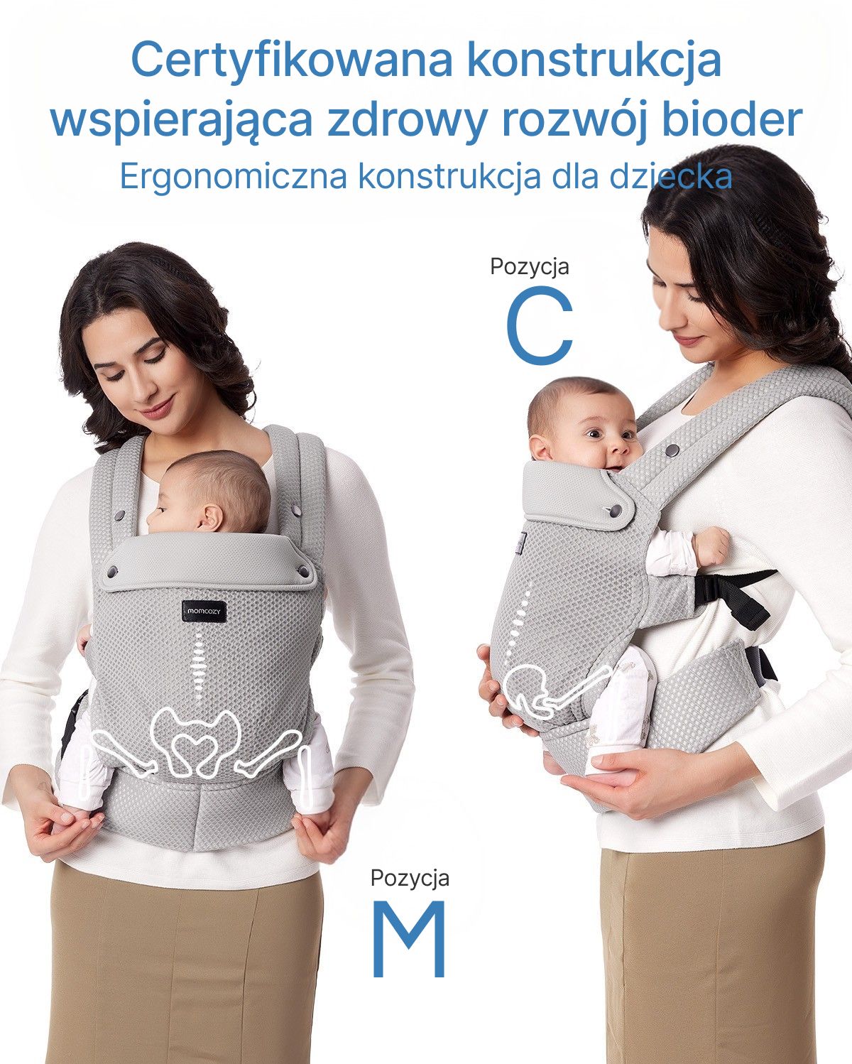PureHug Nosidełko dla Dzieci - Ergonomiczne, Wygodne i Lekkie