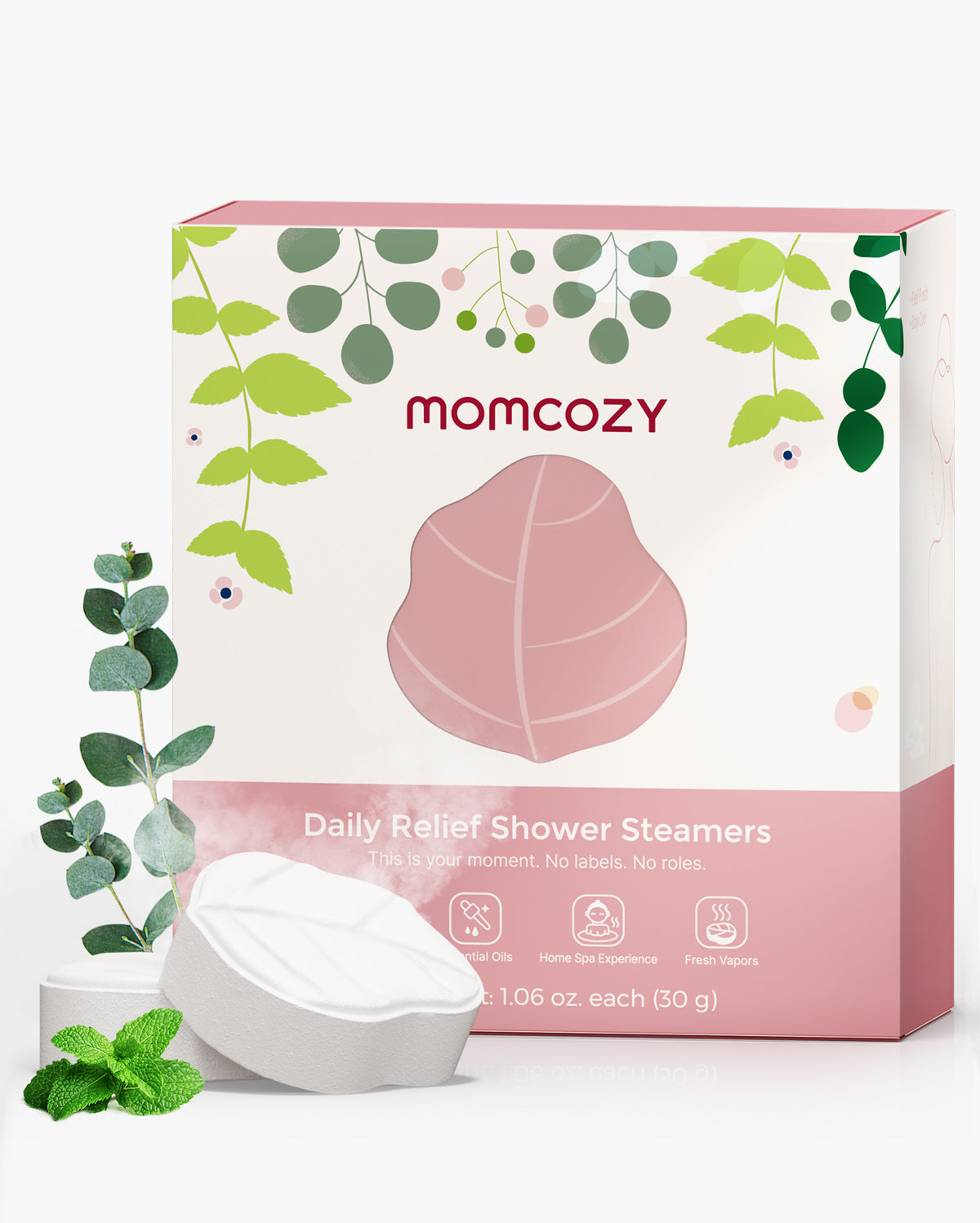 Momcozy Kule do Prysznica z Miętą Pieprzową i Eukaliptusem (14 sztuk)