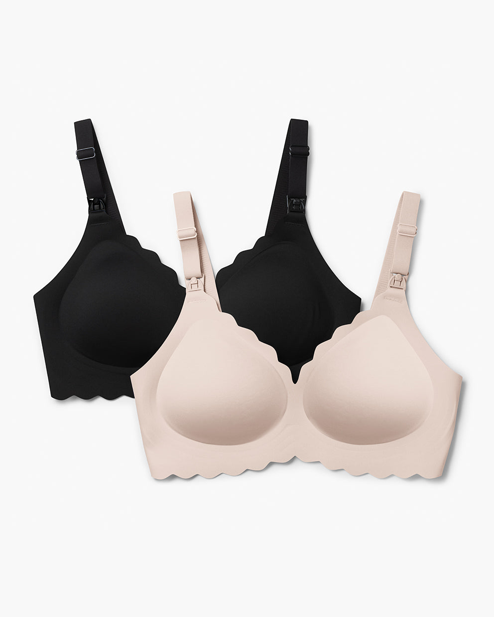 Jelly Strip - Bezszwowy Biustonosz do Karmienia Push up w Kwiaty -YN46(2 Zestaw)